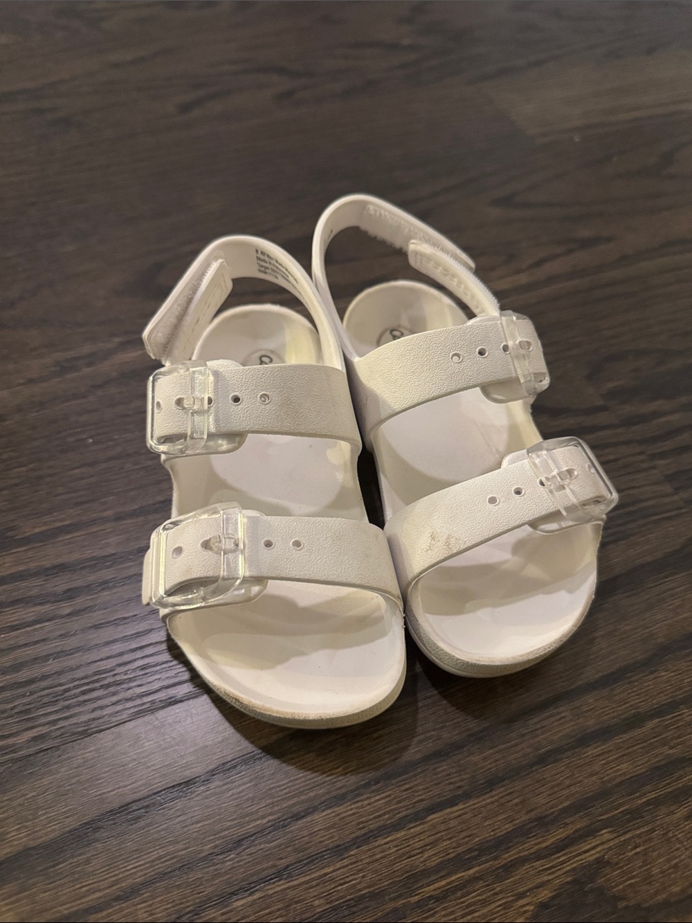 Cat & Jack Cream Double-Buckle Kids Sandals